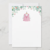 Invitation Vêtements pour bébé ligne de linge Boho Baby showe (Dos)