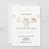 Invitation Vêtements pour bébés Baby shower neutre selon le s (Devant)