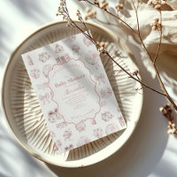 Vêtements Roses Toile De Jouy Baby shower