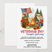 Invitation Veterans Day | Campfire Gathering (Devant / Derrière)