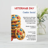 Invitation Veterans Day | Cookie Social Celebration (Debout devant)