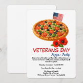 Invitation Veterans Day | Fish and chips Celebration (Devant / Derrière)