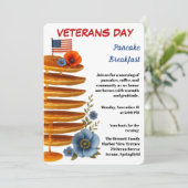 Invitation Veterans Day | Pancake Breakfast Celebration (Debout devant)