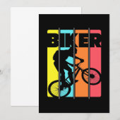 Invitation Vététiste Rétro Vintage (Devant / Derrière)