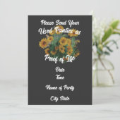 Invitation Veuillez envoyer vos culottes usagées comme preuve (Debout devant)