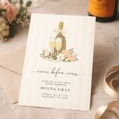 Invitation Veuve Avant les Vœux Champagne Nœud Papillon Enter