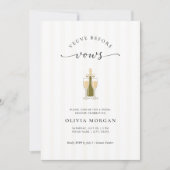Invitation Veuve Before Vows Elegant Champagne Bridal Shower (Devant)