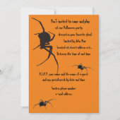 Invitation veuve noire araignée (Devant)