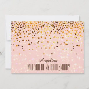 Invitation Veux-tu être ma demoiselle d'honneur?