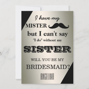 Invitation Veux-tu être ma demoiselle d'honneur?