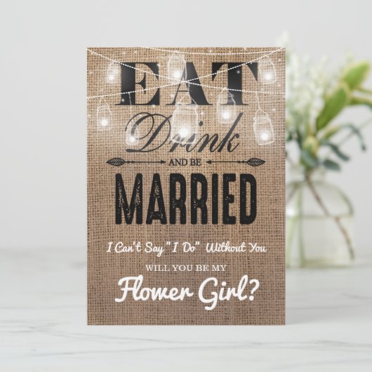 Invitation Veux-tu être ma Demoiselle d'Honneur? | Demoiselle (Debout devant)