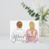 Invitation Veux-tu être ma demoiselle d'honneur? Filles en Ro (Debout devant)