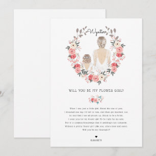 Invitation Veux-tu être ma demoiselle d'honneur pour ma deman