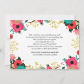 Invitation Veux-tu être notre Fille des Fleurs ? Moderne Flor (Dos)