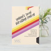 Invitation VHS des années 90 (Debout devant)