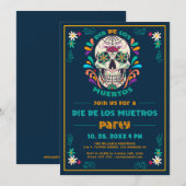 Invitation Vibe Day Of The Dead, Dia De Los Muertos 2 (Devant / Derrière)