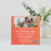 Invitation Vibes d'automne-Automne-Photo-Mariage-QR code- (Debout devant)