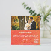 Invitation Vibes d'automne-Photo-QR Code -Merci Mariage (Debout devant)