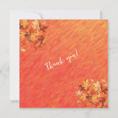 Invitation Vibes d'automne-Photo-QR Code -Merci Mariage (Dos)