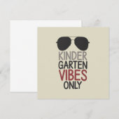 Invitation Vibes de jardin d'enfants seulement Retour à l'éco (Devant / Derrière)