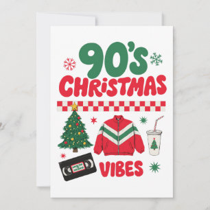 Invitation Vibes de Noël des années 90 Rétro Nostalgie VHS Su