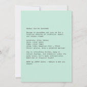 Invitation Vibes de paradis Vintage tropical (Dos)