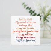 Invitation Vibes De Patch citrouille Seulement Automne Automn (Debout devant)