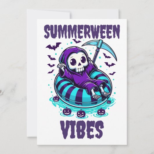 Invitation Vibes de Summerween – Faucheur détendu (Devant)