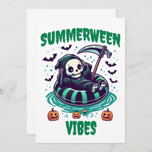 Invitation Vibes de Summerween – Reaper Détendu (Devant / Derrière)