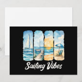 Invitation Vibes de voile - Sentez l'océan (Devant / Derrière)
