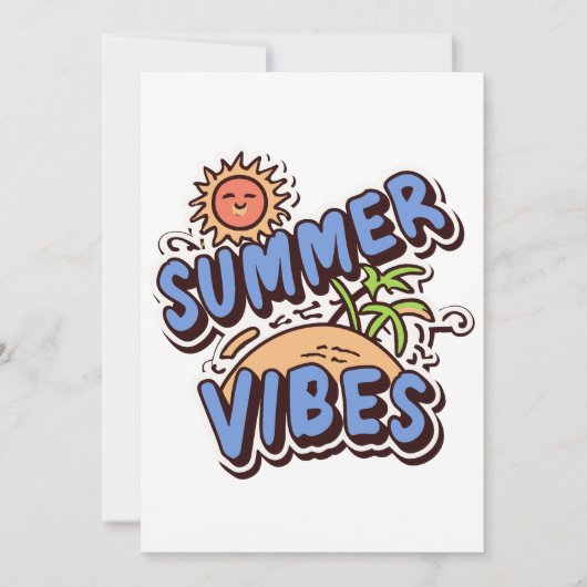 Invitation Vibes d'été (Devant)