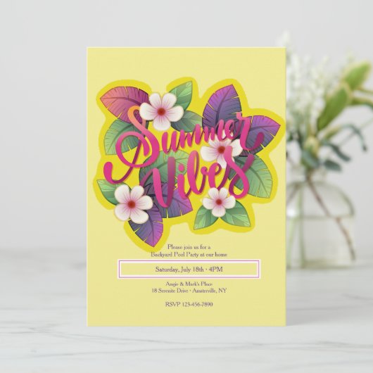 Invitation Vibes d'été (Debout devant)