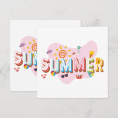 Invitation Vibes d'été (Devant / Derrière)