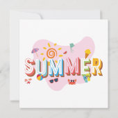 Invitation Vibes d'été (Dos)