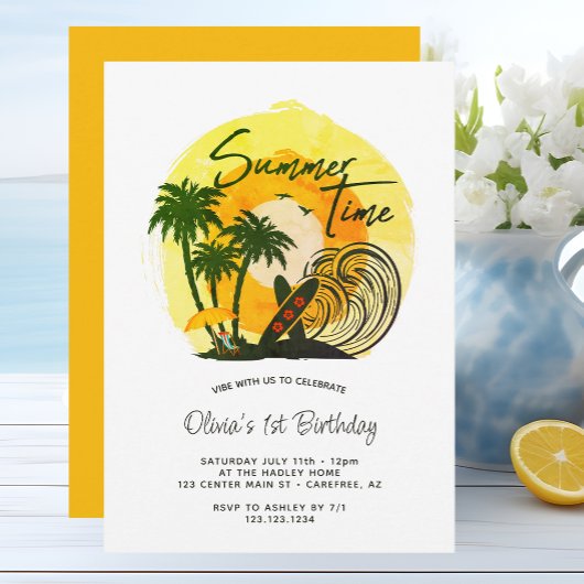 Invitation Vibes d'été 1er Anniversaire