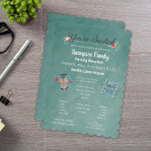 Invitation Vibes d'été personnalisées pour la réunion de fami