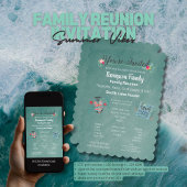 Invitation Vibes d'été personnalisées pour la réunion de fami