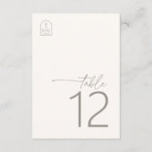 Invitation Vibes du désert Mariage Table ivoire ID1019 (Dos)