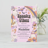 Invitation Vibes éffrayantes Hippie Halloween (Debout devant)