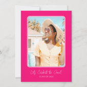 Invitation Vibes Grad Rétro Seulement Parti de Graduation (Dos)