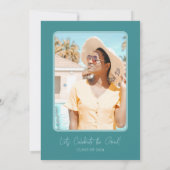 Invitation Vibes Grad Rétro Seulement Parti de Graduation (Dos)