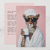 Invitation Vibes Leopard détendues (Devant / Derrière)