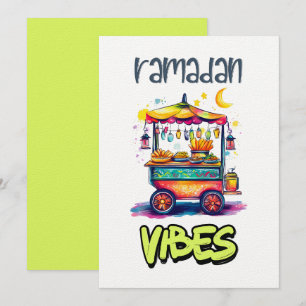Invitation Vibes Ramadan Panier alimentaire de la rue Arabe