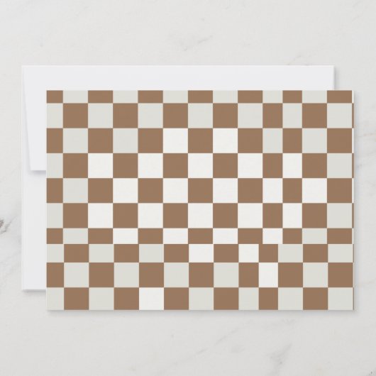 Invitation Vibes Super rétro uniquement avec le Buffalo Plaid (Dos)