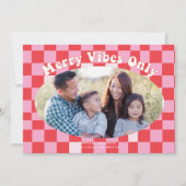 Invitation Vibes Super rétro uniquement avec le Buffalo Plaid (Devant)