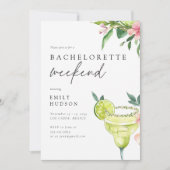 Invitation Vibes tropicales Mexico Beach Bachelorette Week-en (Devant)