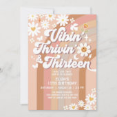 Invitation Vibin' Thrivin' And Thirteen Earthy 70's Birthday (Devant)