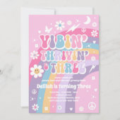 Invitation Vibin' Thrivin' Et Trois Super 3e anniversaire (Devant)