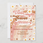 Invitation Vibin' Thrivin' Et Trois Super 3e anniversaire (Devant)
