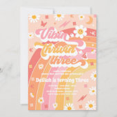 Invitation Vibin' Thrivin' Et Trois Super 3e anniversaire (Devant)